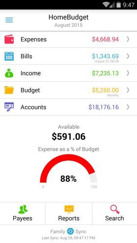 Home Budget with Sync