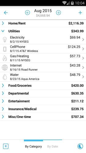 Home Budget with Sync