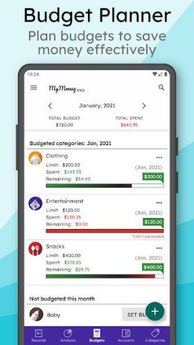 MyMoney Pro - Expense Budget