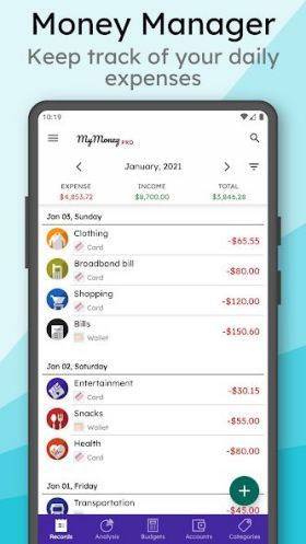 MyMoney Pro - Expense Budget